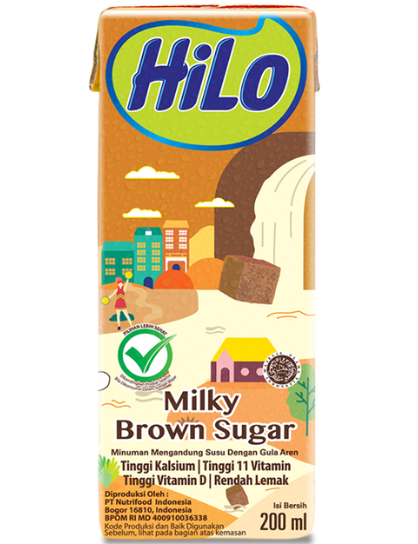 HiLo Milky Brown Sugar Siap Minum